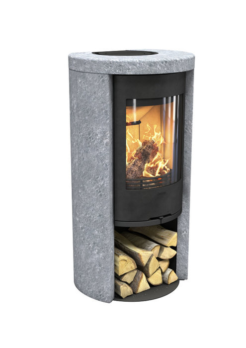 Contura 520T Style, талькомагнезит, черный печь-камин