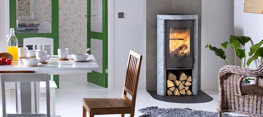 Contura 520T Style, талькомагнезит, черный печь-камин