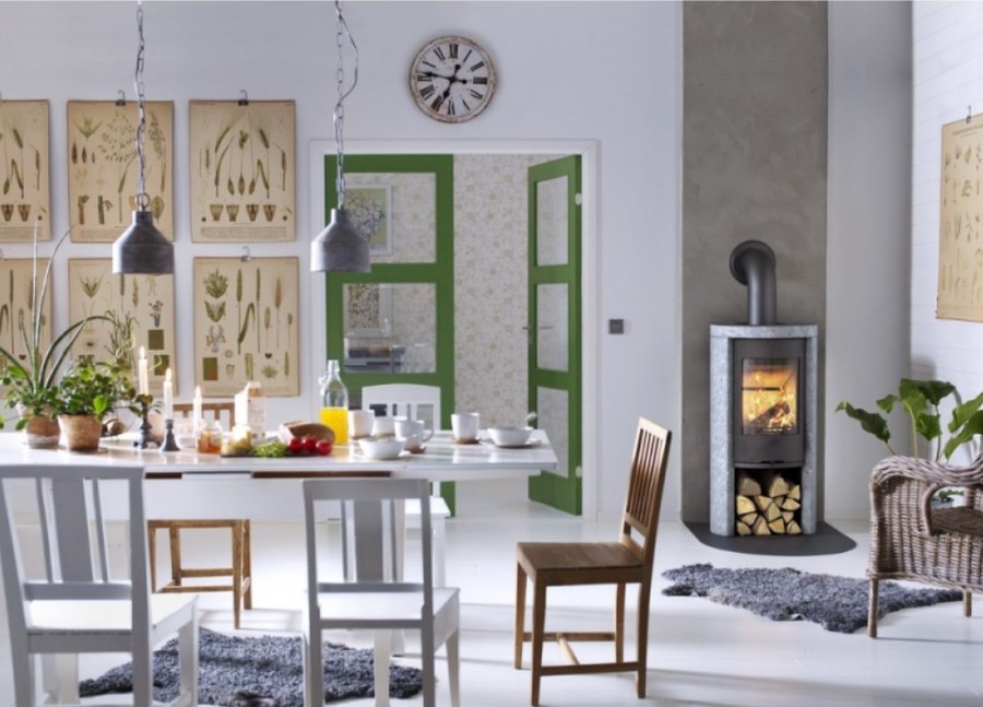 Contura 520T Style, талькомагнезит, черный печь-камин