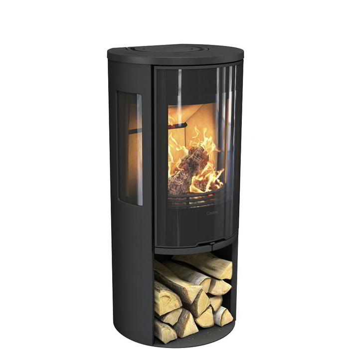 Contura 556G:1 Style, стеклянная дверца, черный печь-камин