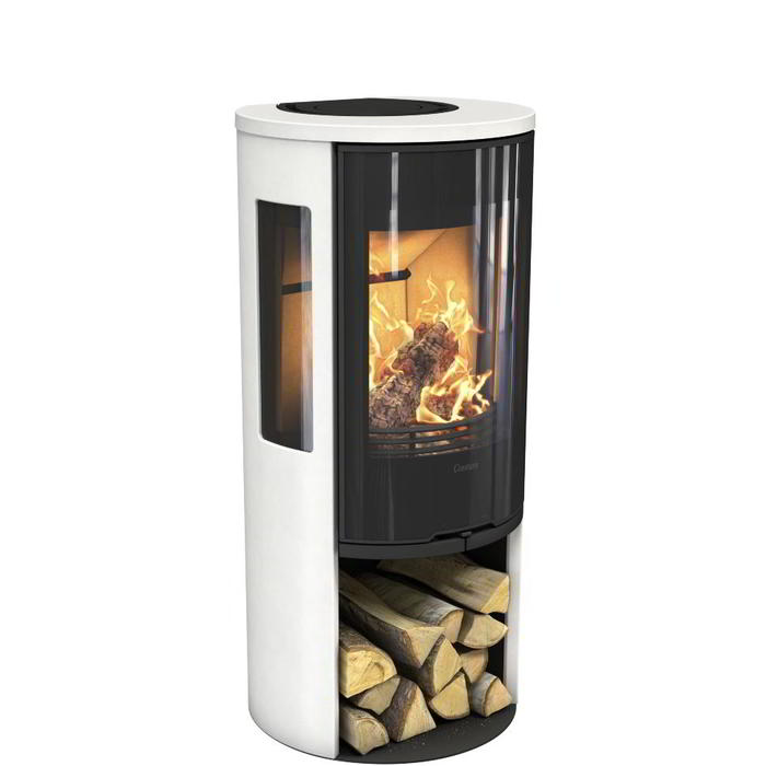 Contura 556G:2 Style, стеклянная дверца, белый печь-камин