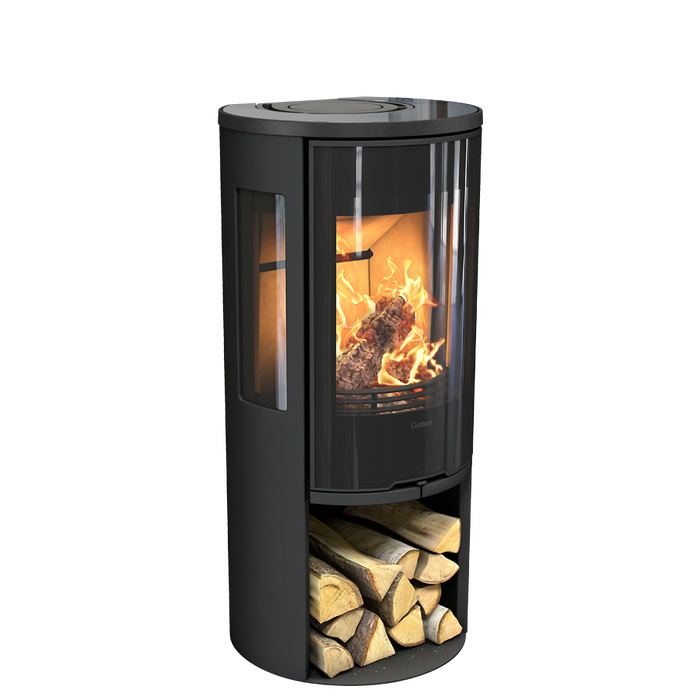 Contura 556G:2 Style, стеклянная дверца, черный печь-камин