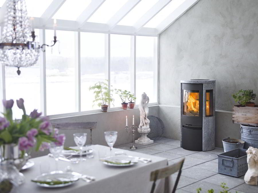 Contura 556T Style, талькомагнезит, черный печь-камин