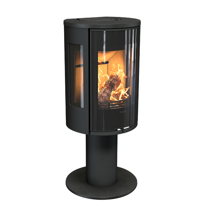 Contura 586G:1 Style, стеклянная дверца, черный печь-камин