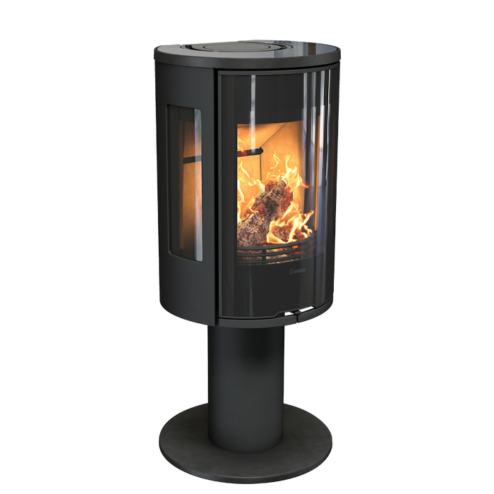 Contura 586G:2 Style, стеклянная дверца, черный печь-камин
