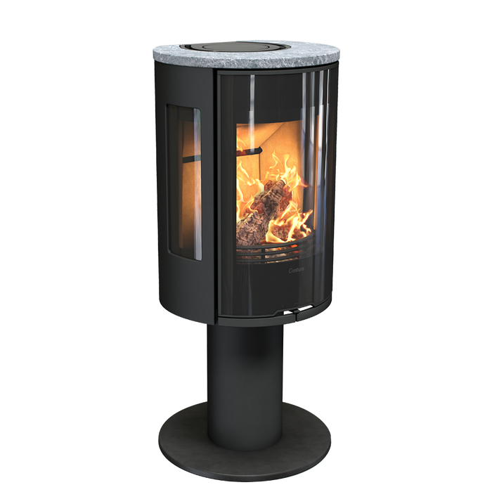 Contura 586G:3 Style, стеклянная дверца, черный печь-камин