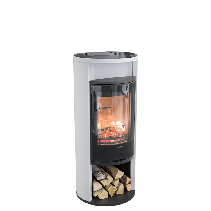 Contura 610G:2 Style, стеклянная дверца, белый печь-камин