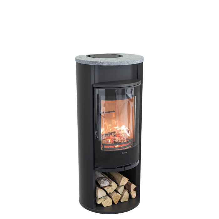 Contura 610G:3 Style, стеклянная дверца, черный печь-камин