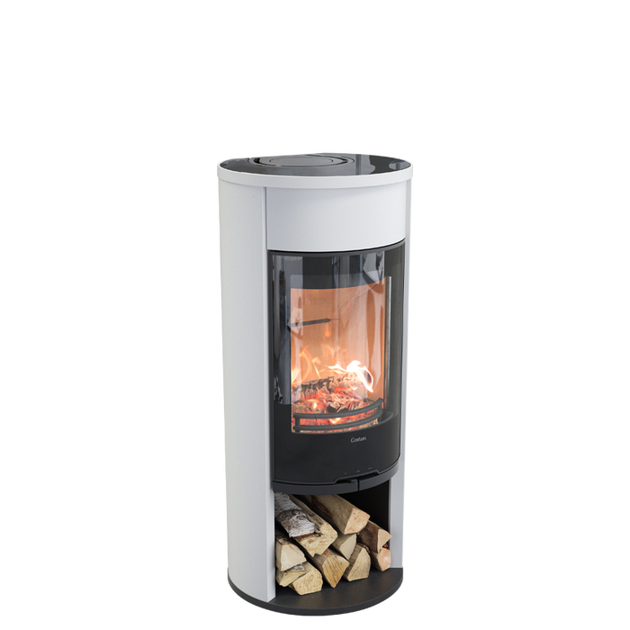 Contura 610G:5 Style, стеклянная дверца, белый печь-камин