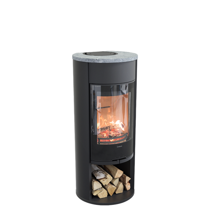 Contura 610G:6 Style, стеклянная дверца, черный печь-камин