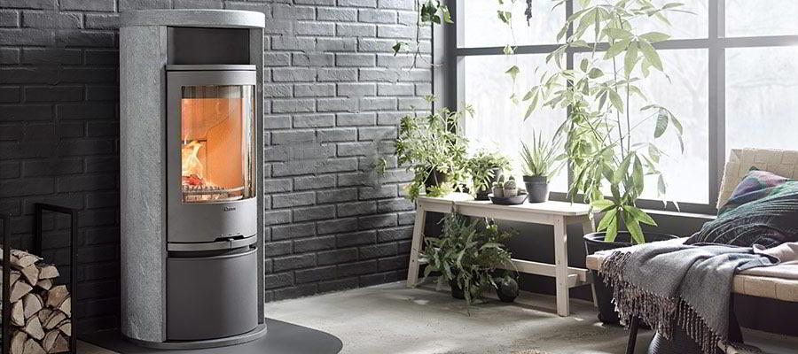 Contura 620T:1 Style, чугунная дверца, серый печь-камин