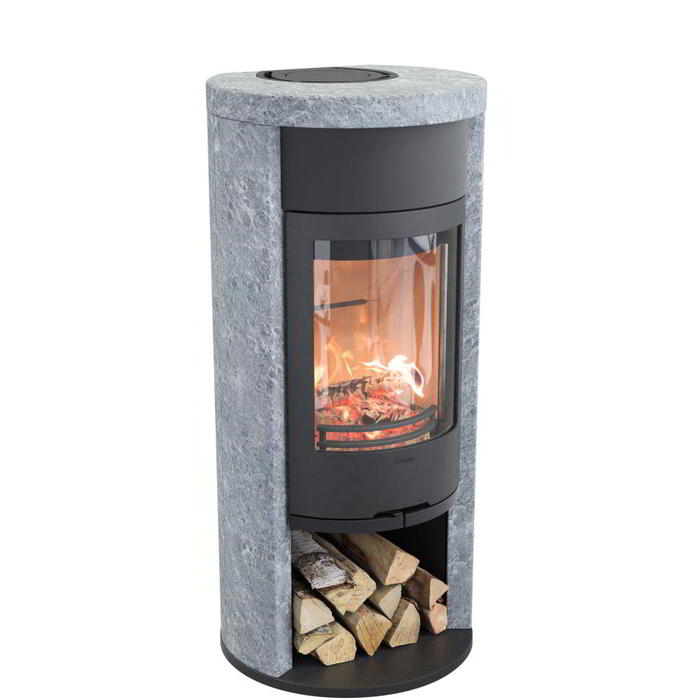 Contura 620T:2 Style, чугунная дверца, черный печь-камин