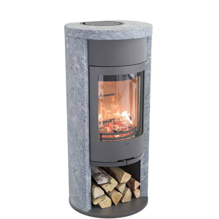 Contura 620T:2 Style, чугунная дверца, серый печь-камин