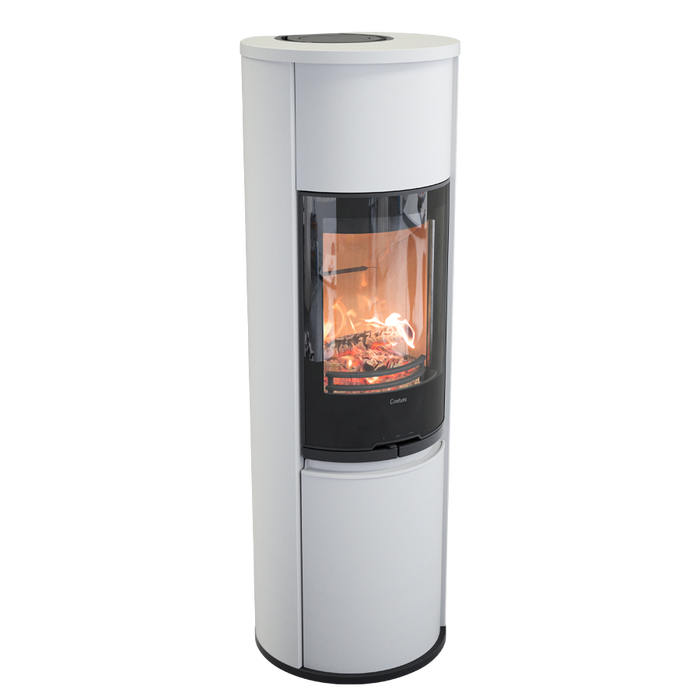 Contura 690G:1 Style, стеклянная дверца, белый печь-камин