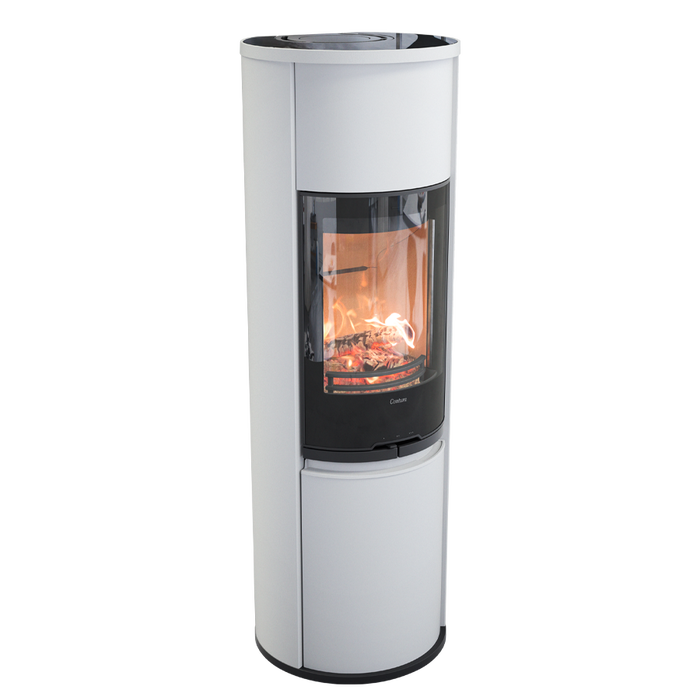Contura 690G:2 Style, стеклянная дверца, белый печь-камин