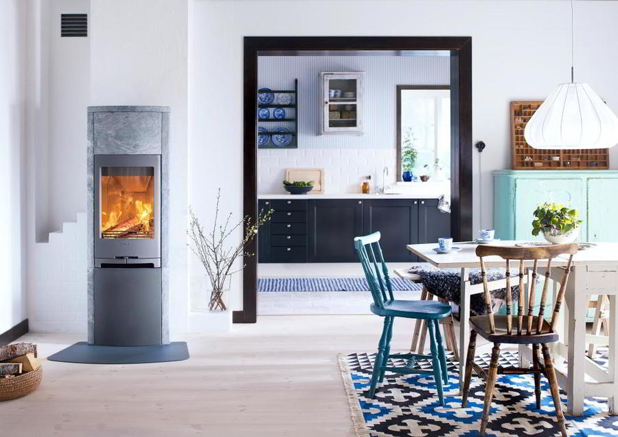 Contura 790T, талькомагнезит, металлическая дверца печь-камин