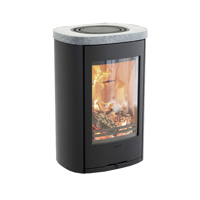 Contura 810W:3 Style, чугунная дверца, черный печь-камин