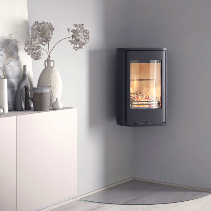 Contura 810W:3 Style, чугунная дверца, черный печь-камин