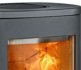 Contura 856:2 Style, чугунная дверца, серый или черный печь-камин