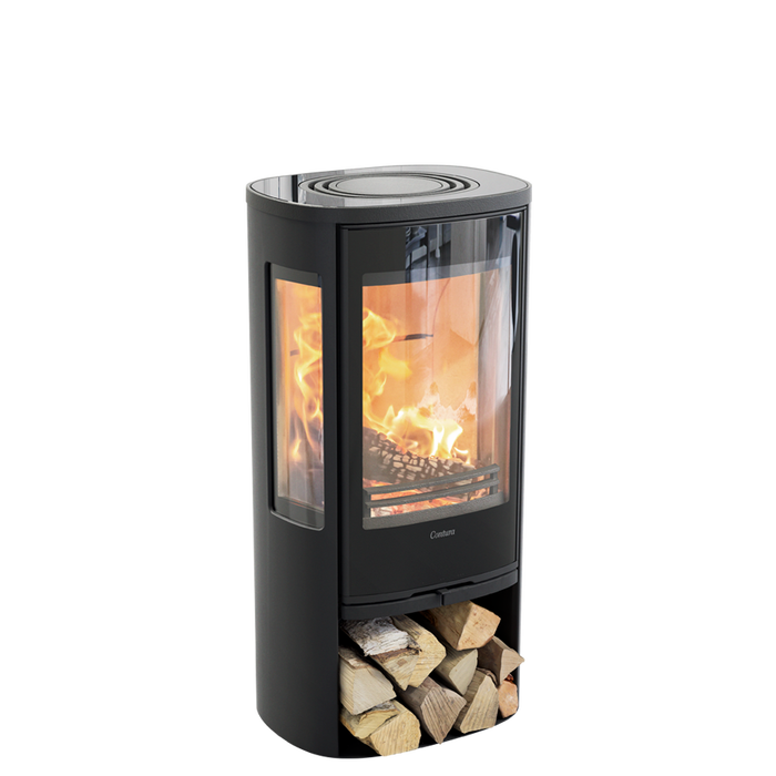 Contura 856G:2, стеклянная дверца, черный печь-камин