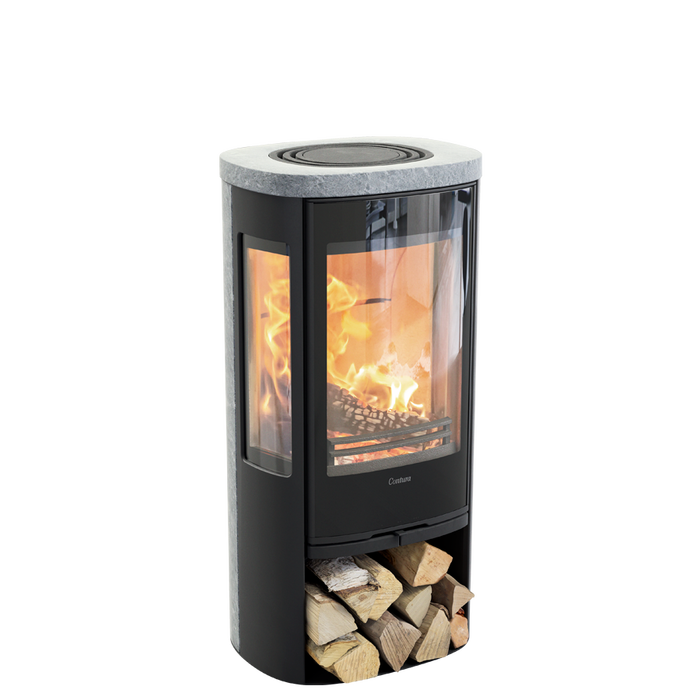 Contura 856TG, стеклянная дверца, черный печь-камин