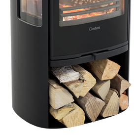Contura 856TG, стеклянная дверца, черный печь-камин