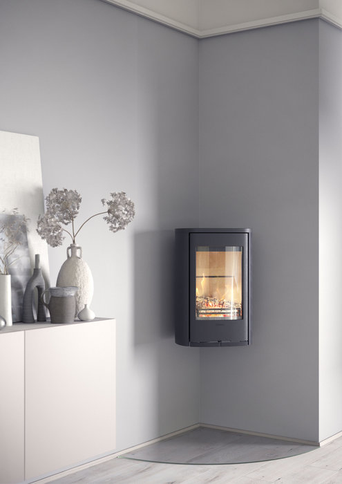 Contura 856W:2 Style, чугунная дверца, черный печь-камин