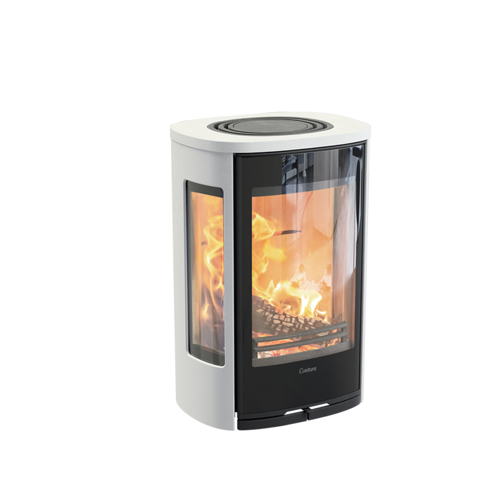 Contura 856WG:1 Style, стеклянная дверца, белый печь-камин