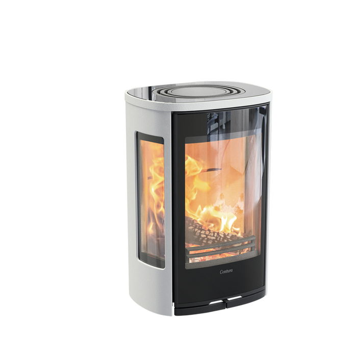 Contura 856WG:2 Style, стеклянная дверца, белый печь-камин