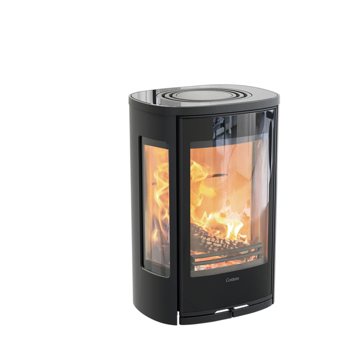 Contura 856WG:2 Style, стеклянная дверца, черный печь-камин