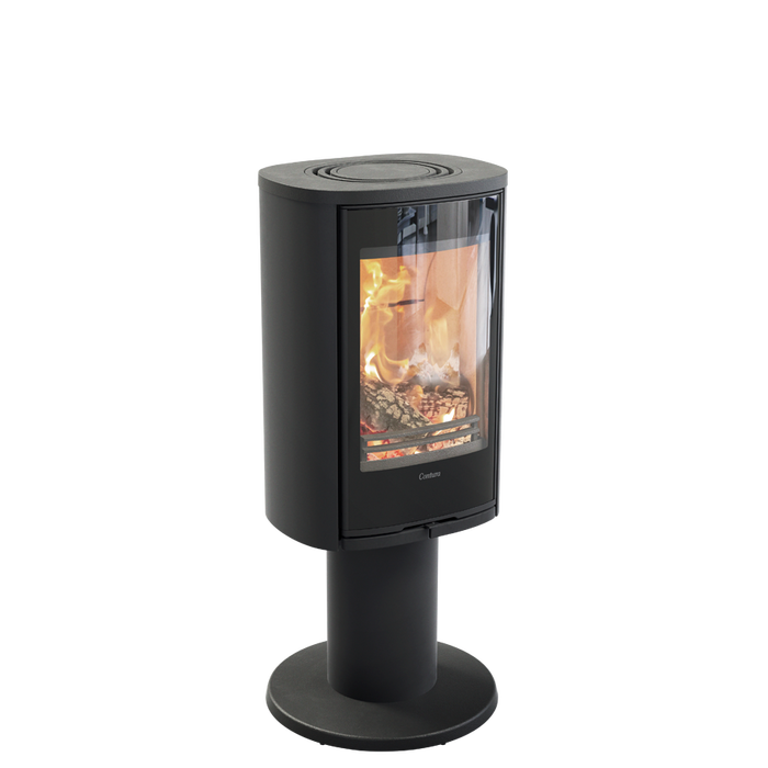 Contura 870G:1 Style, стеклянная дверца, черный печь-камин