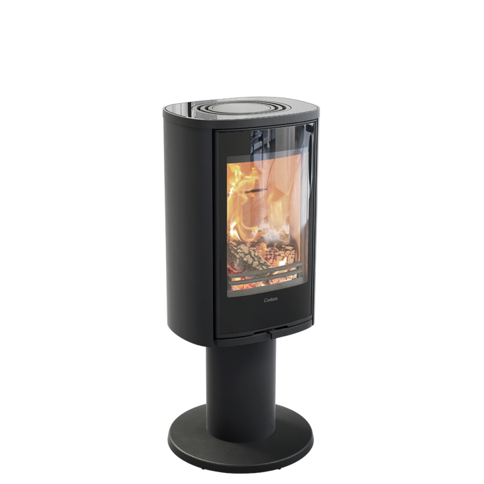 Contura 870G:2 Style, стеклянная дверца, черный печь-камин