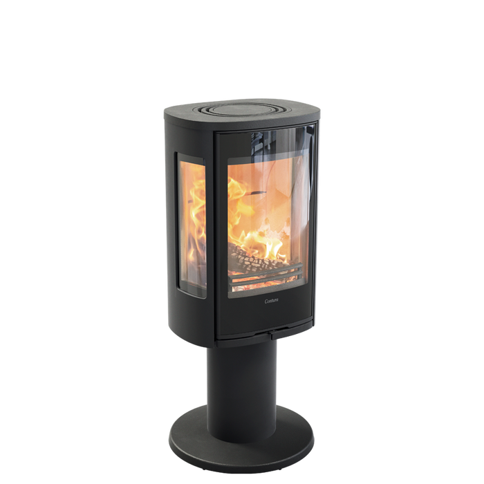 Contura 886G:1 Style, стеклянная дверца, черный печь-камин