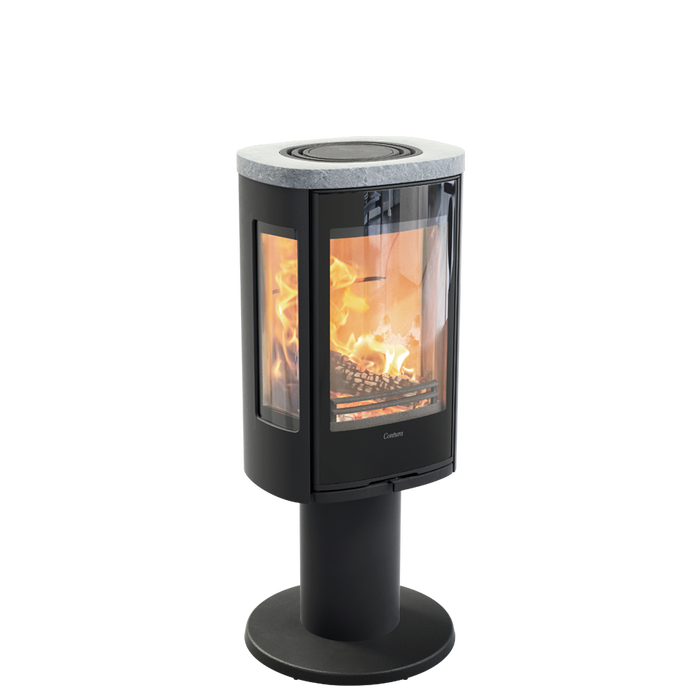 Contura 886G:3 Style, стеклянная дверца, черный печь-камин