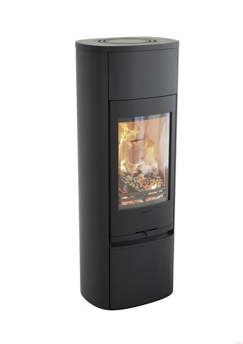 Contura 890:1 Style, чугунная дверца, черный печь-камин