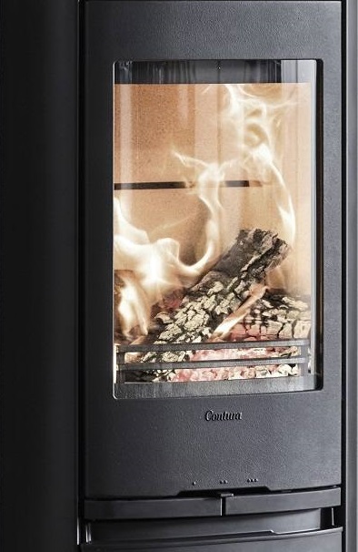 Contura 890G:1 Style, стеклянная дверца, черный печь-камин