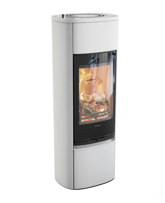 Contura 890G:2 Style, Style стеклянная дверца, белый печь-камин