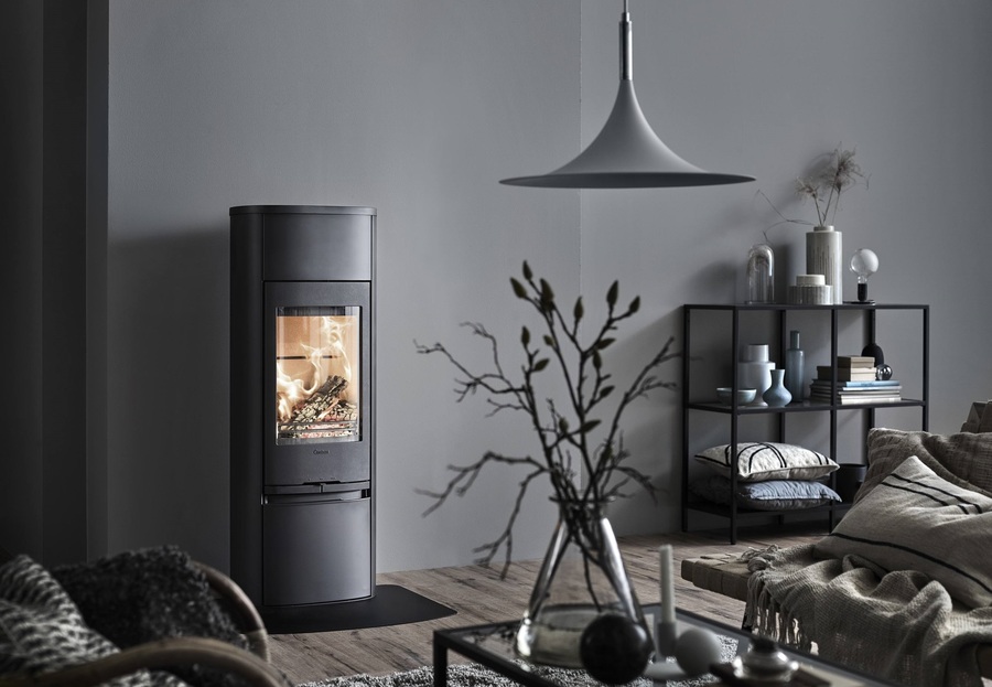 Contura 890G:3 Style, стеклянная дверца, черный печь-камин