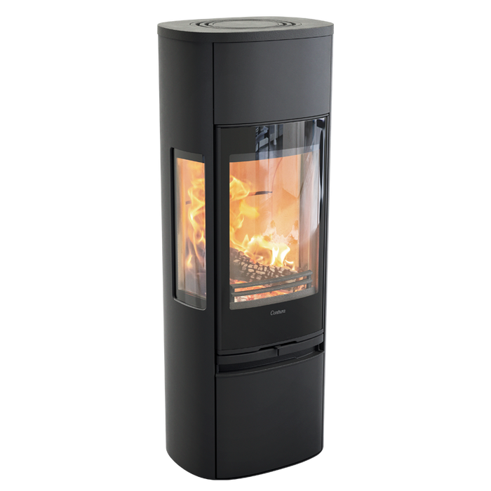 Contura 896G:1 Style, стеклянная дверца, черный печь-камин