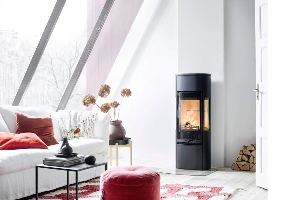 Contura 896G:2 Style, стеклянная дверца, черный печь-камин