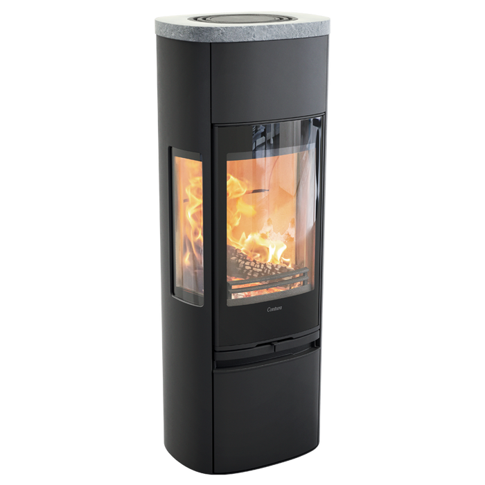 Contura 896G:3 Style, стеклянная дверца, черный печь-камин