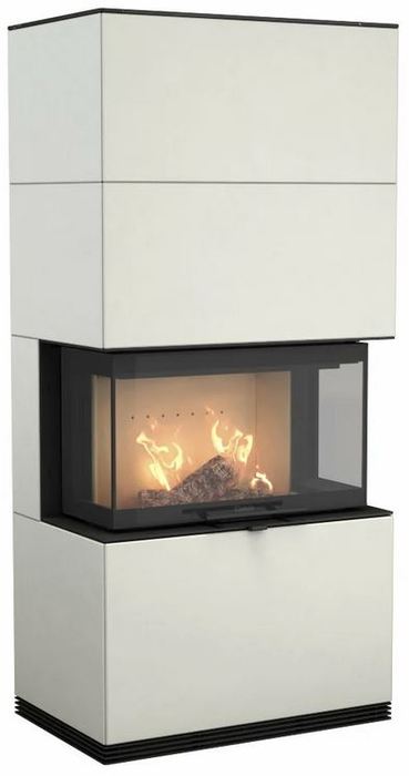 Contura i51A, артстоун, белый печь-камин