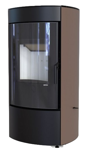 DEFRO HOME CERES, коричневая сталь дровяная печь