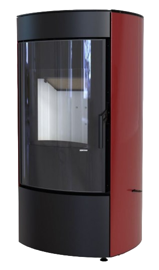 DEFRO HOME CERES, красная сталь дровяная печь