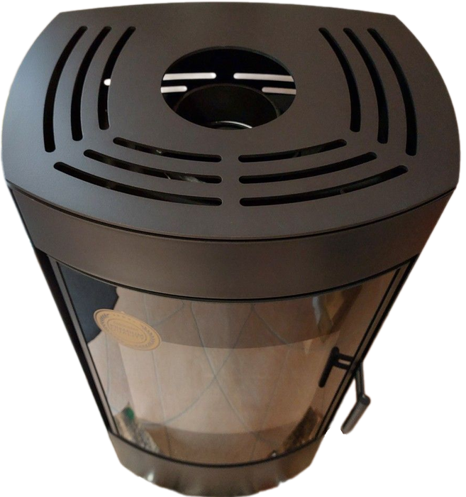 DEFRO HOME CERES, красная сталь дровяная печь