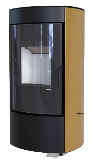 DEFRO HOME CERES, золотая сталь дровяная печь