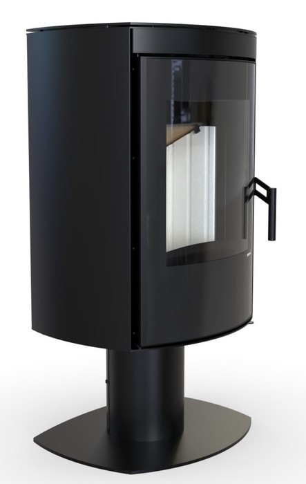 DEFRO HOME CERES TOP, черная сталь дровяная печь