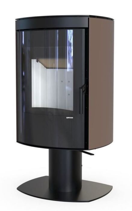 DEFRO HOME CERES TOP, коричневая сталь дровяная печь
