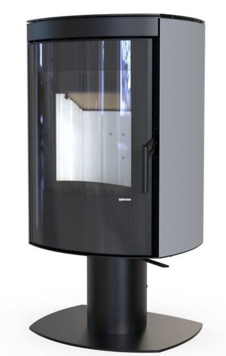 DEFRO HOME CERES TOP, серая сталь дровяная печь