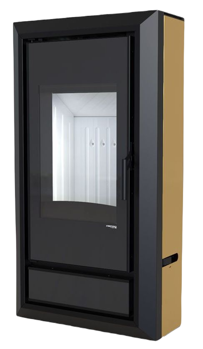 DEFRO HOME IGNIS, золотая сталь дровяная печь